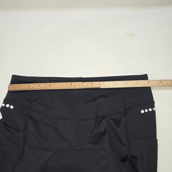Baleaf Womens Padded Cycling Shorts M Black Bike 3D Gel Seat High Waist Pockets - Picture 10 of 13